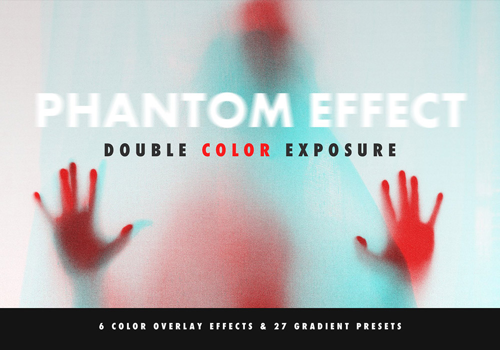 双色曝光效果PS动作 Double Color Exposure Effect插图